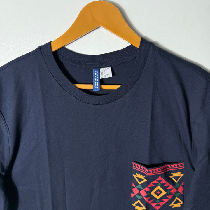 DIVIDED BY H&M COTTON TSHIRT BLUE COLOUR