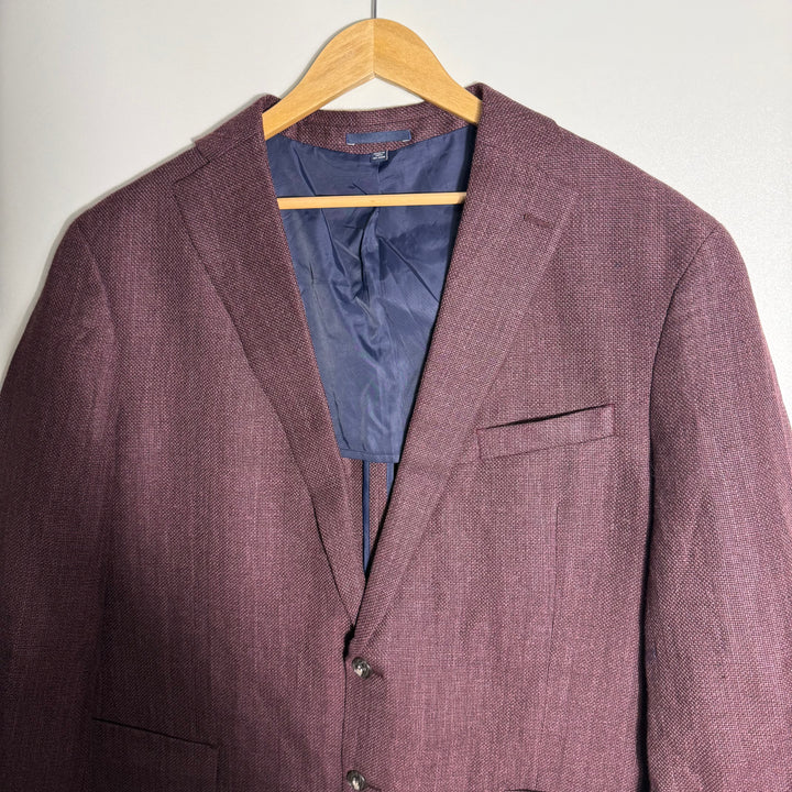 JOS A BANK SLIM FIT LINEN WOOL BLAZER COAT