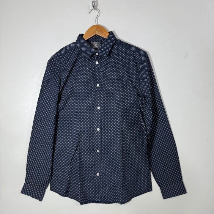 H&M SLIM FIT SEMI FORMAL  COTTON SHIRT