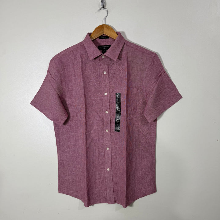BANANA REPUBLIC SLIM FIT LINEN HALF SLEEVES SHIRT BRAND NEW