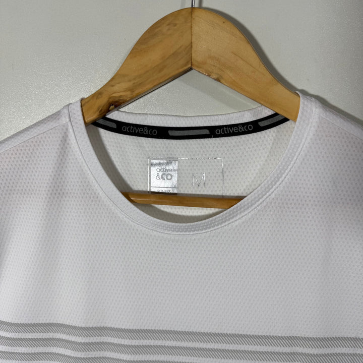 ACTIVE & CO RUNNING SPORT TSHIRT WHITE COLOUR