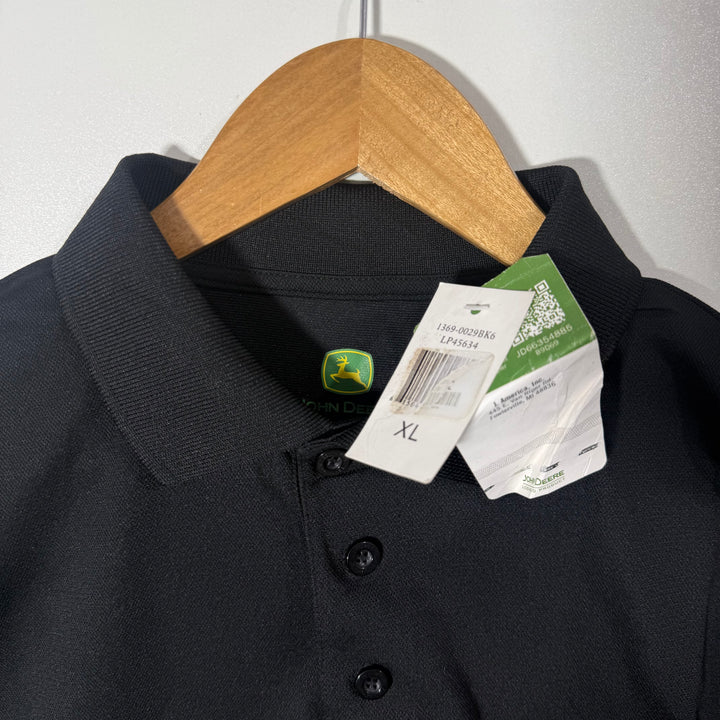 JOHN DEERE SPORT POLO TSHIRT BRAND NEW BLACK COLOUR