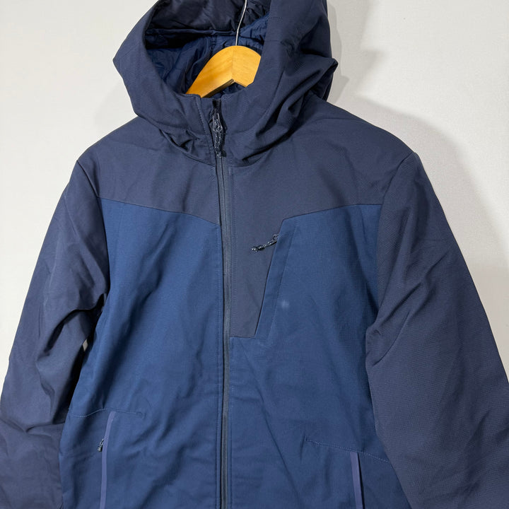 CHAMPION SOFT SHELL INNER QUITED PUFFER JACKET BLUE COLOUR WITH HOOD