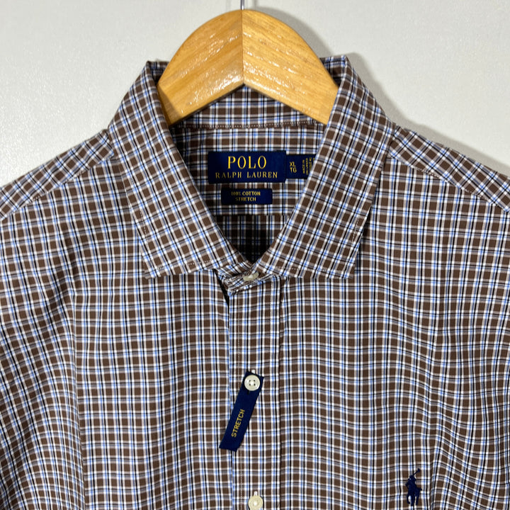RALPH LAUREN POLO CHECKERED SHIRT BRAND NEW WITH STRETCH