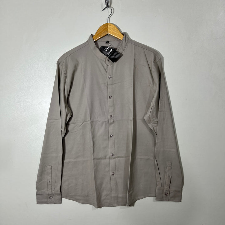 URRU BEN COLLAR HYBRID PERFORMANCE SHIRT WITH STRETCH