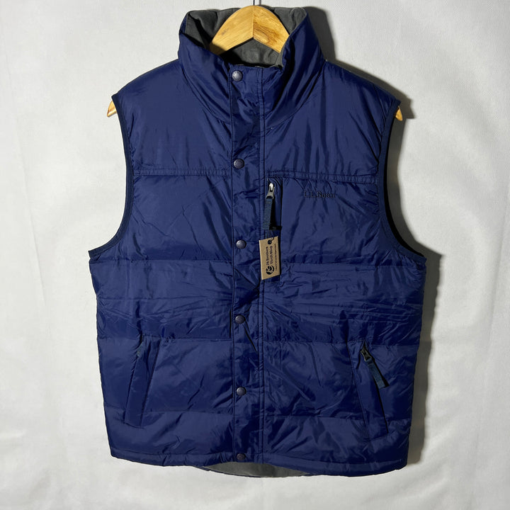 LL BEAN SLEEVES LESS PUFFER JACKET