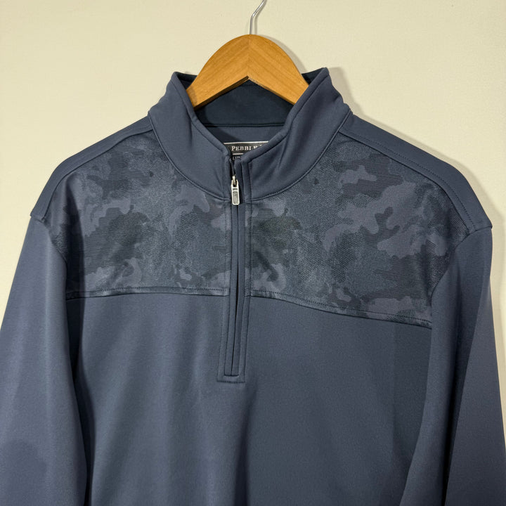 PEBBLE BEACH DRY LUXE PERFORMANCE HALF ZIP SPORT PULLOVER