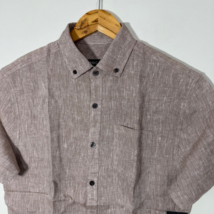 TAROCASH BUTTON DOWN HALF SLEEVES LINEN SHIRT BRAND NEW