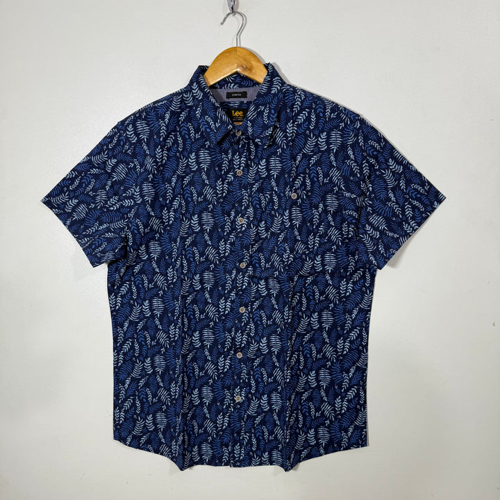 LEE REGULAR FIT HALF SLEEVES COTTON SHIRT WITH STRETCH