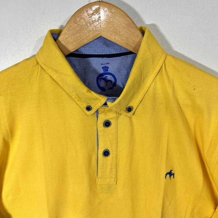 AUTHENTIC APPAREL BUTTON DOWN COTTON POLO TSHIRT