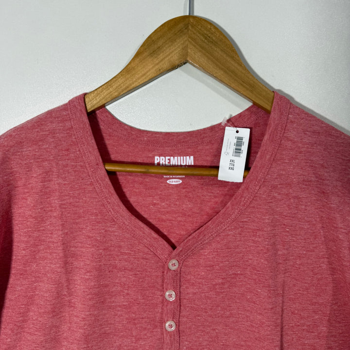 OLD NAVY 3 BUTTON V NECK COTTON TSHIRT BRAND NEW