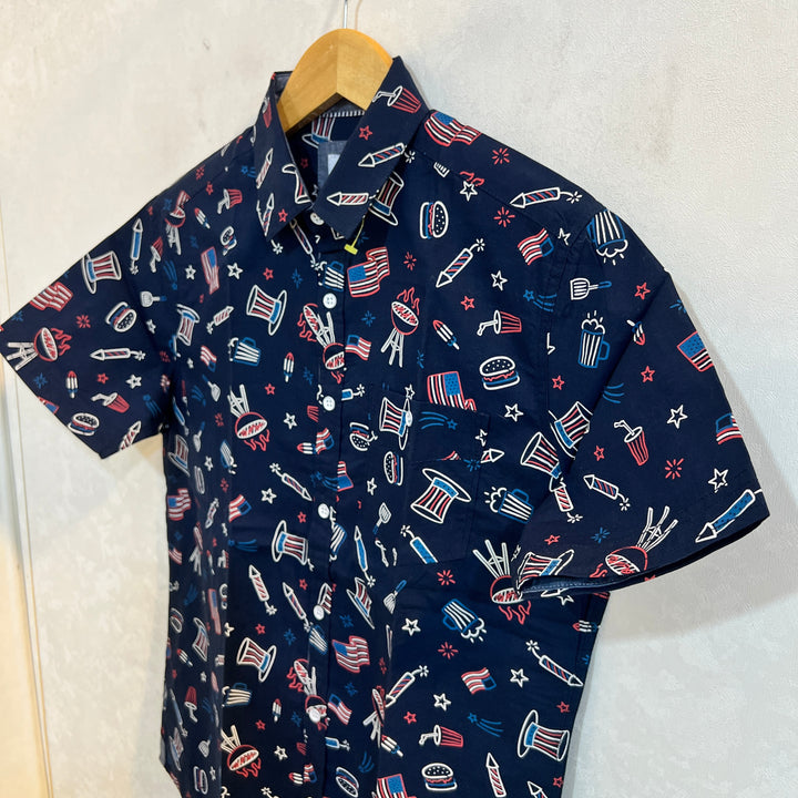 FREE PLANET HALF SLEEVES PRINTED SHIRT