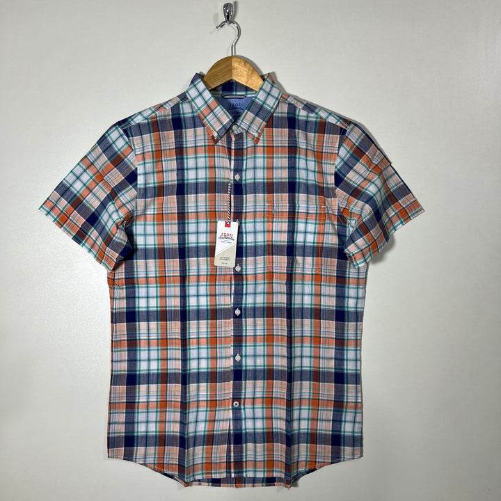 IZOD SALTWATER BUTTON DOWN HALF SLEEVES SHIRT BRAND NEW