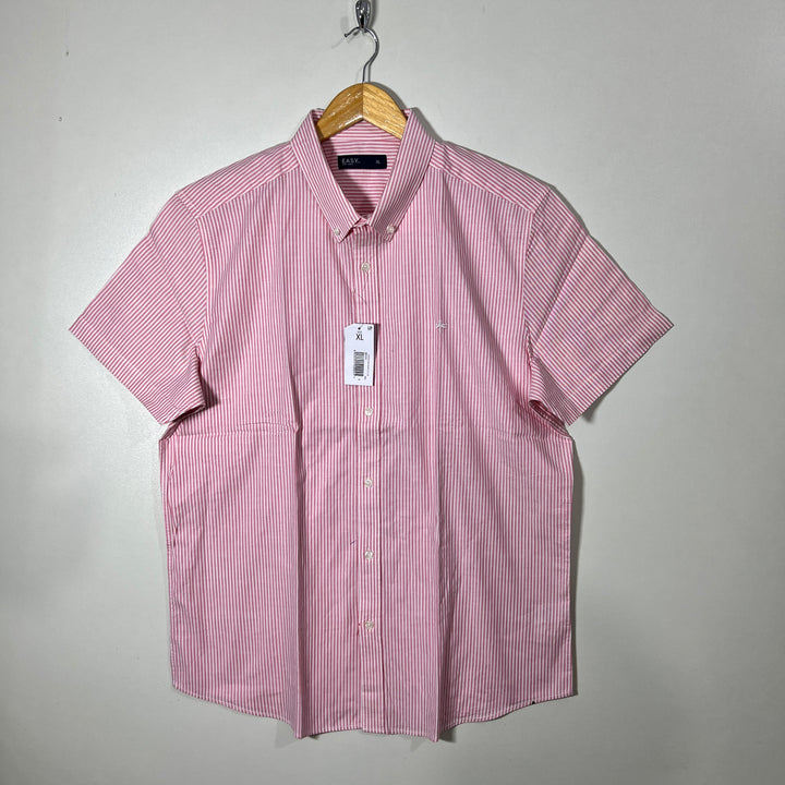 EASY BUTTON DOWN OXFORD COTTON HALF SLEEVES SHIRT BRAND NEW