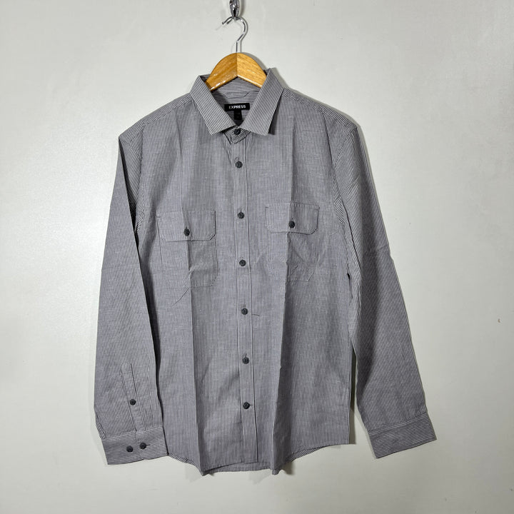 EXPRESS DOUBLE POCKETS CASUAL COTTON SHIRT