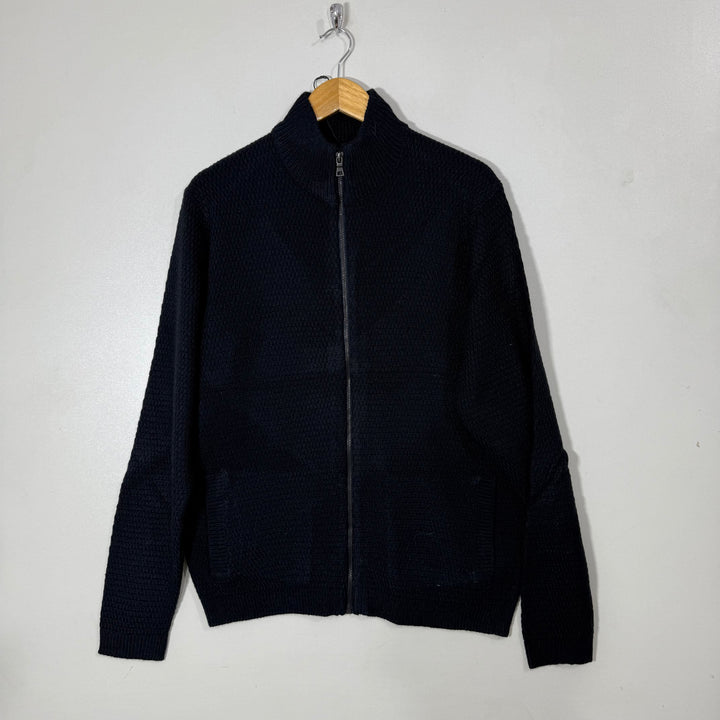 MARKS & SPENCER FULL ZIP SWEATER BLUE COLOUR