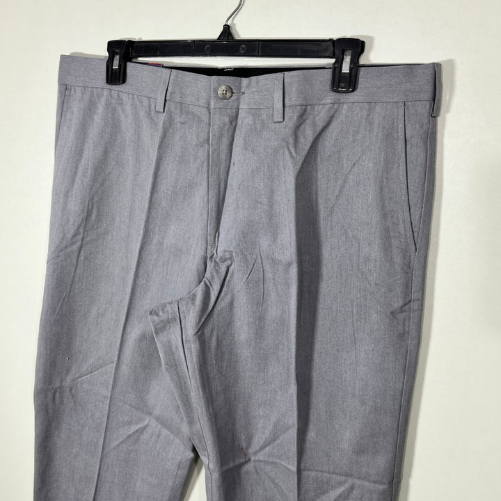 CROFT & BARROW STRAIGHT FIT FLAT FRONT COTTON CHINO PANT BRAND NEW WITHOUT STRETCH GREY COLOUR
