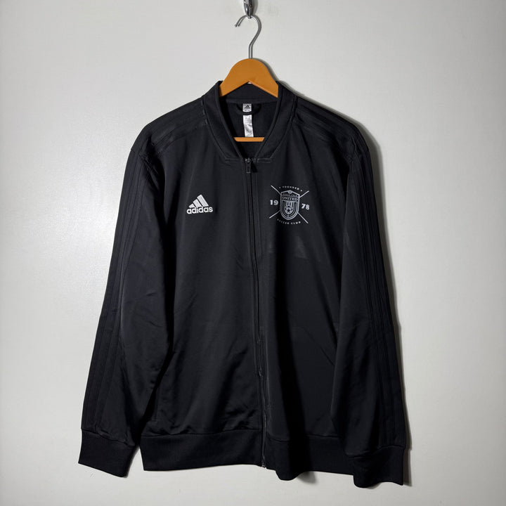 ADIDAS BEN COLLAR SPORT JACKET INNER FLEECE BLACK COLOUR