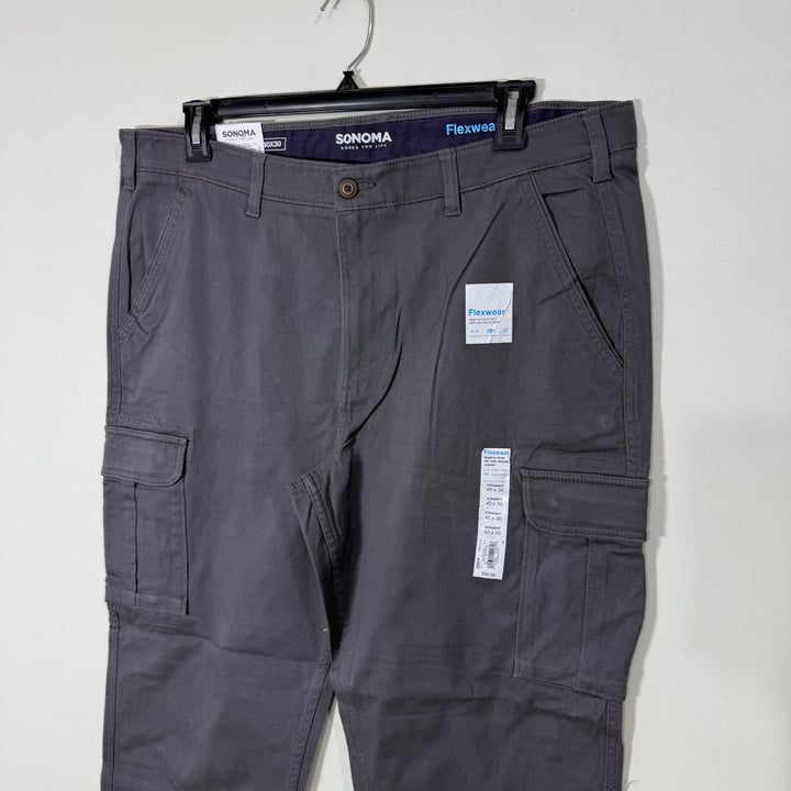 SONOMA FLEXWEAR STRAIGHT FIT CARGO PANT WITH STRETCH