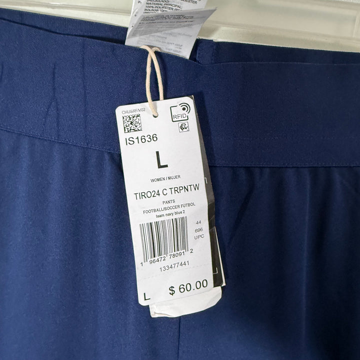 ADIDAS WOMEN SPORT TROUSER BRAND NEW WITH SIDE ZIP POCKETS BLUE COLOUR