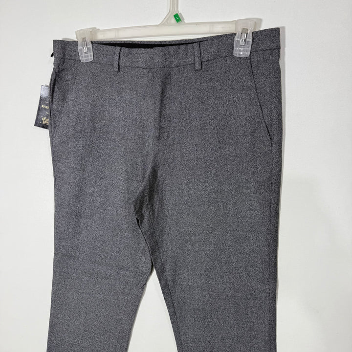 RIVER ISLAND TEXTURED DRESS PANT BRAND NEW GREY COLOUR WITH STRETCH
