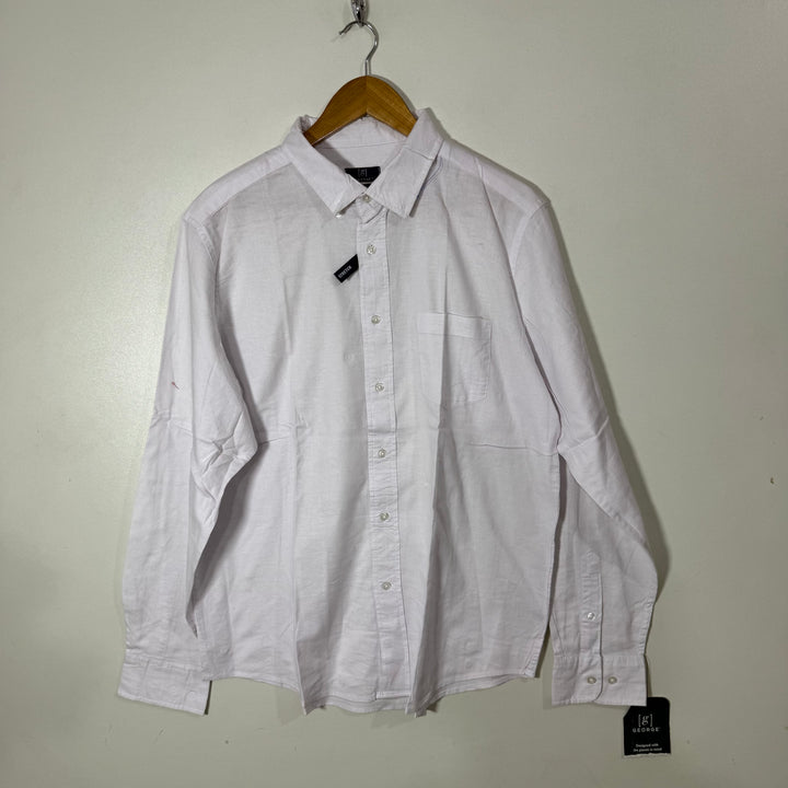 GEORGE CLASSIC FIT BUTTON DOWN OXFORD COTTON SHIRT BRAND NEW WITH STRETCH