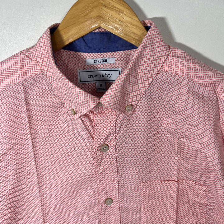 CROWN IVY BUTTON DOWN CASUAL COTTON SHIRT