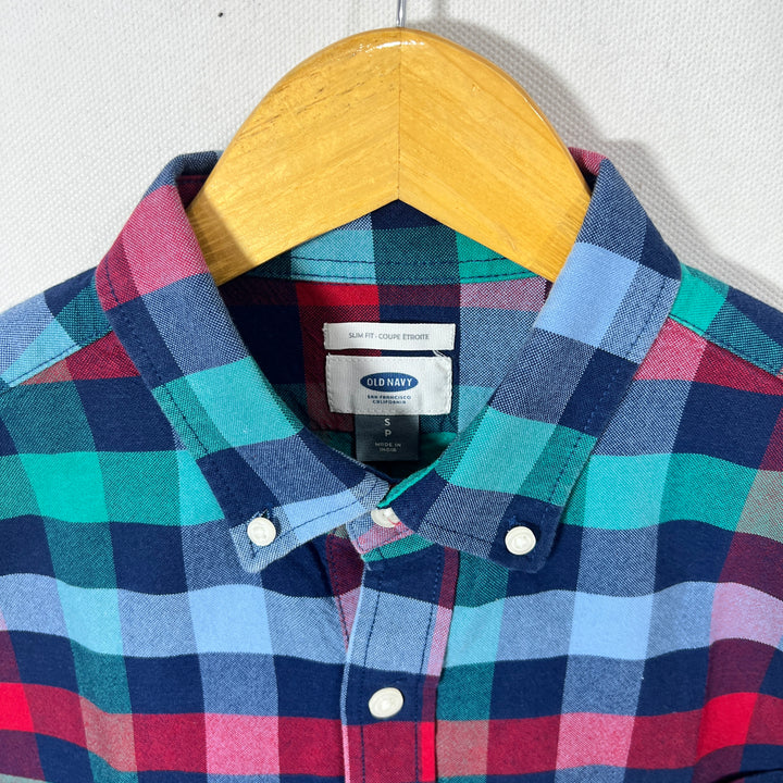 OLD NAVY SLIM FIT BUTTON DOWN OXFORD COTTON SHIRT