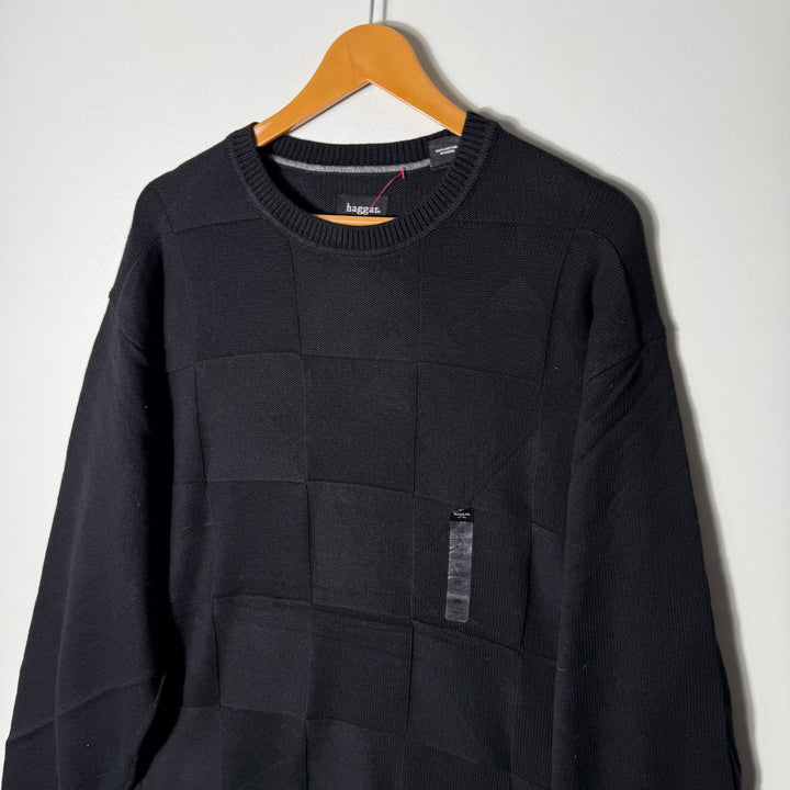 HAGGAR COTTON SWEATER BRAND NEW BLACK COLOUR