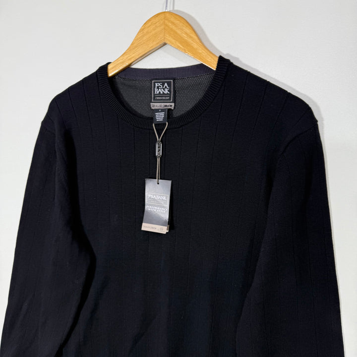 JOS A BANK TRAVEL TECH KNITED COTTON SWEATER BRAND NEW