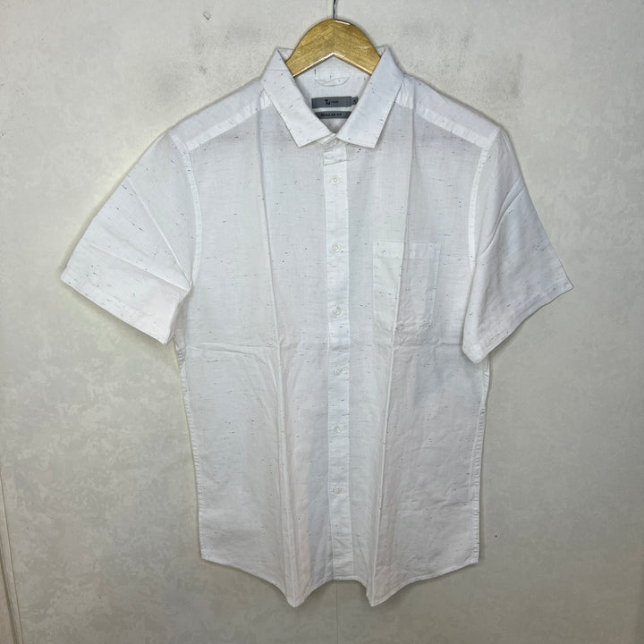 TU MAN REGULAR FIT HALF SLEEVES COTTON SHIRT