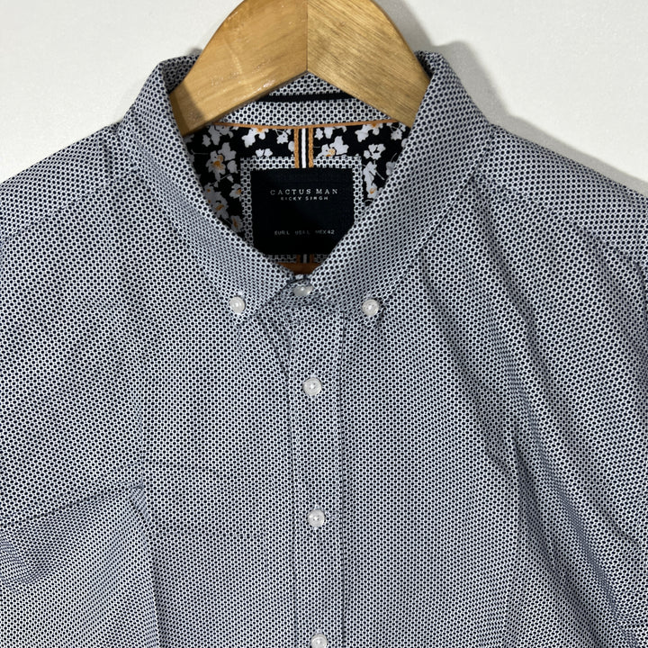 DENIM & FLOWER BUTTON DOWN CASUAL COTTON SHIRT BRAND NEW