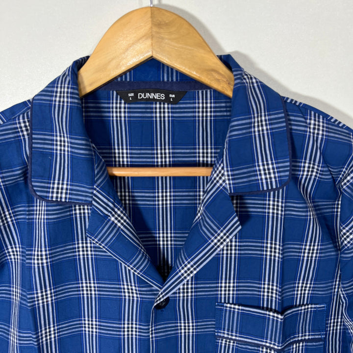 DUNNES COTTON CHECKERED NIGHT SUIT