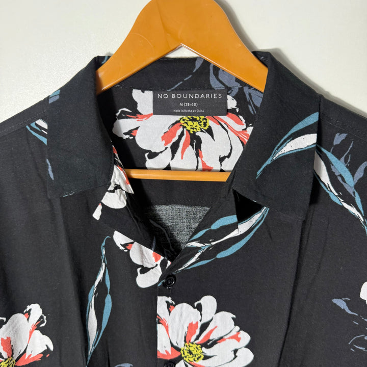 NO BOUNDARIES CUBAN COLLAR HALF SLEEVES HAWAI SHIRT