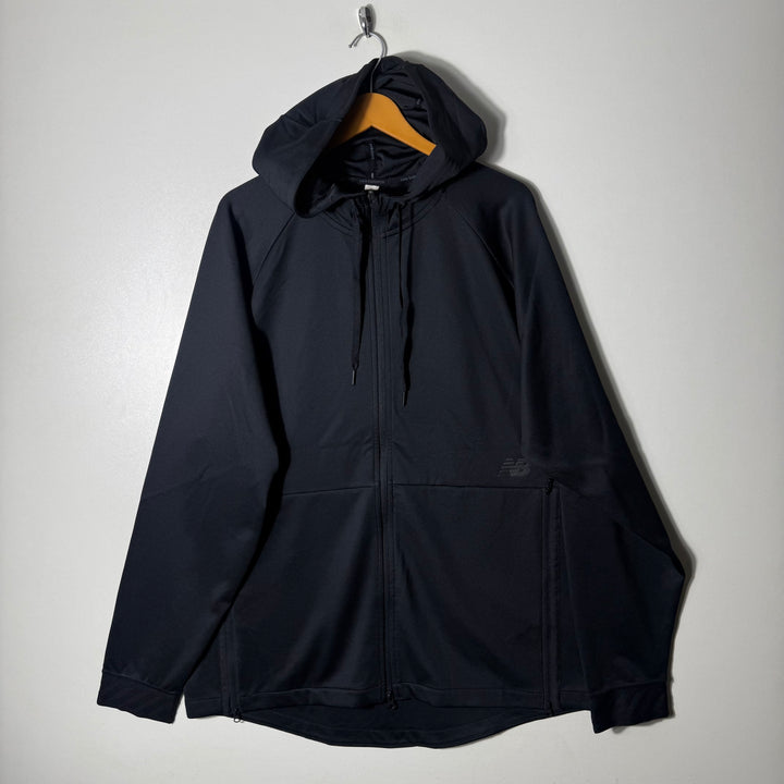 NEW BALANCE SPORT JACKET BLACK COLOUR WITH HOOD
