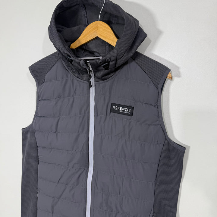MCKENZIE SLEEVES LESS PUFFER JACKET BRAND NEW WITH HOOD GREY COLOUR