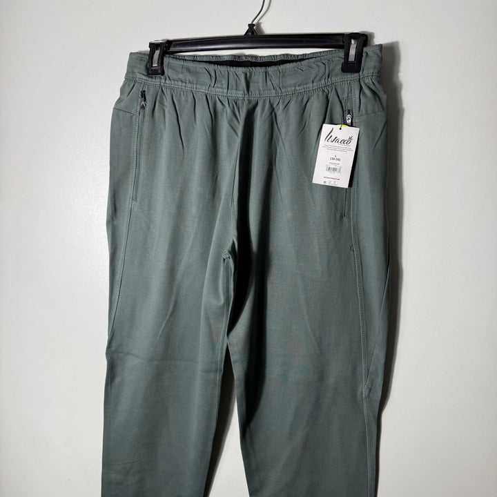 ATHLETIC WORKS SPORT TROUSER BRAND NEW GREEN COLOUR WITH SIDE ZIP POCKETS