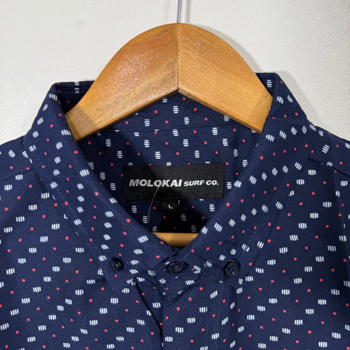 MOLOKAI SURF CO BUTTON DOWN HALF SLEEVES SHIRT BRAND NEW