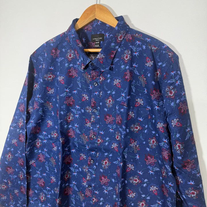 STRUCTURE MODERN FIT CASUAL COTTON SHIRT