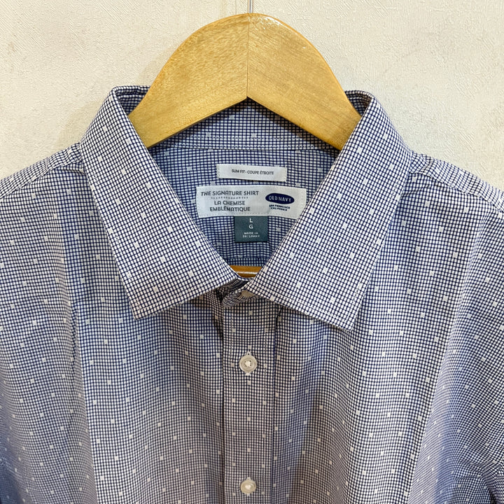 OLD NAVY SLIM FIT SEMI FORMAL COTTON SHIRT