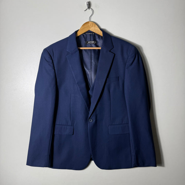 WYWK INNER SLEEVES 4 BUTTON WEST WITH BLAZER COAT BRAND NEW BLUE COLOUR