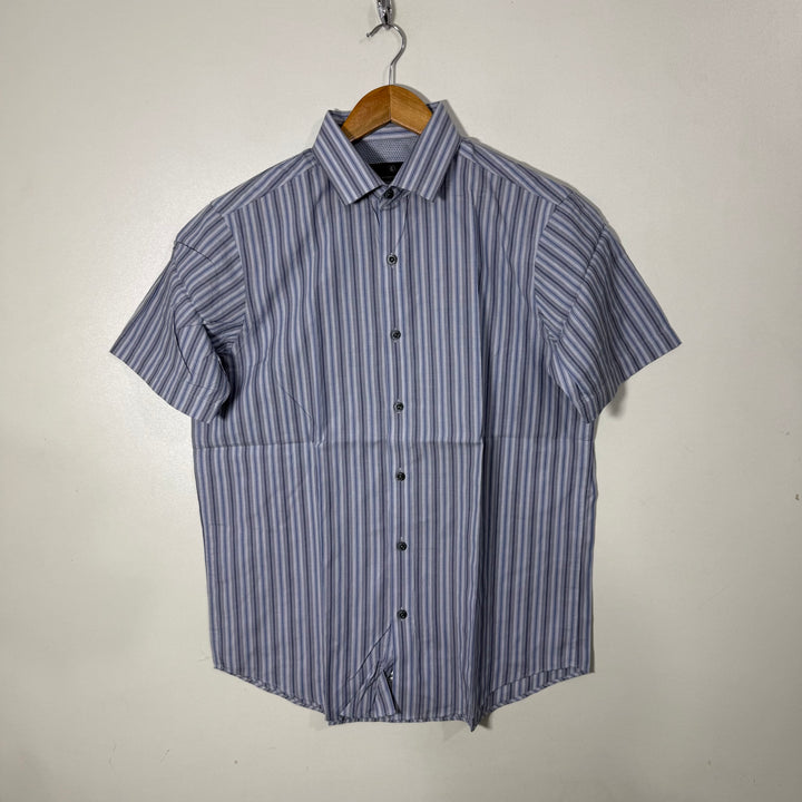 HART SCHAFFNER MARX HALF SLEEVES COTTON SHIRT
