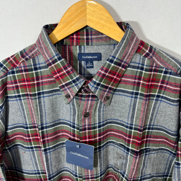 CROFT & BARROW BUTTON DOWN FLANNEL SHIRT BRAND NEW