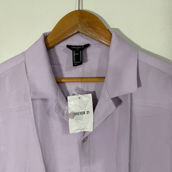 FOREVER 21 MEN SAFARI COLLAR HALF SLEEVES SHIRT BRAND NEW