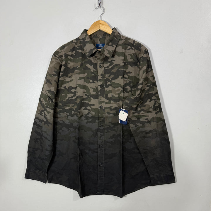 GEORGE SLIM FIT CAMOUFLAGE COTTON SHIRT BRAND NEW
