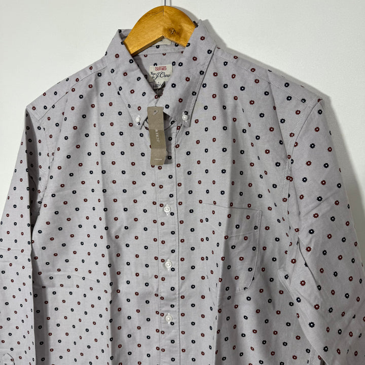 J CREW BUTTON DOWN OXFORD COTTON SHIRT BRAND NEW WITH STRETCH