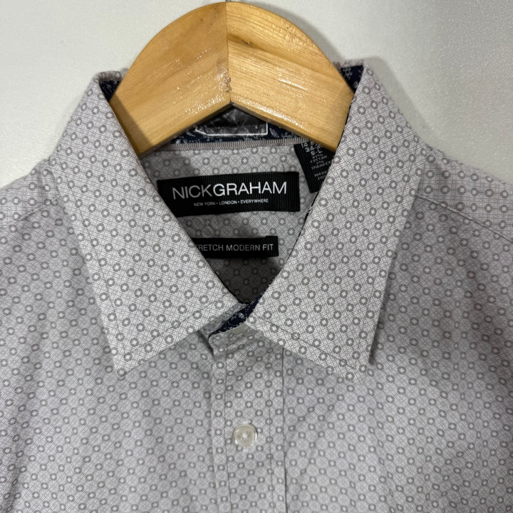 NICK GRAHAM MOSERN FIT SEMI FORMAL COTTON SHIRT BRAND NEW WITH STRETCH