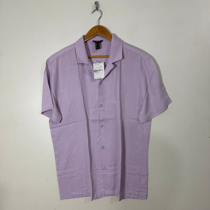FOREVER 21 MEN SAFARI COLLAR HALF SLEEVES SHIRT BRAND NEW