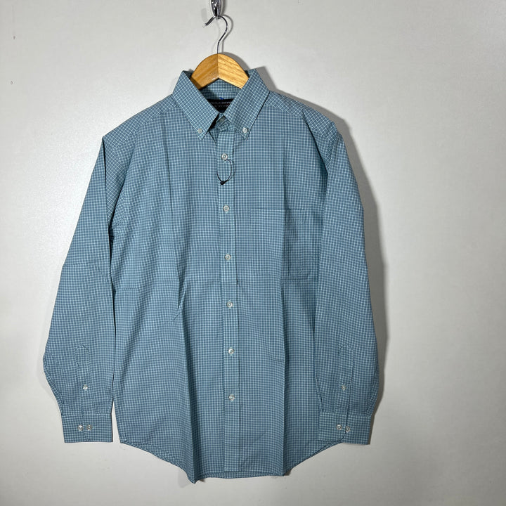ROUNDTREE & YORKE BUTTON DOWN CHECKERED SHIRT