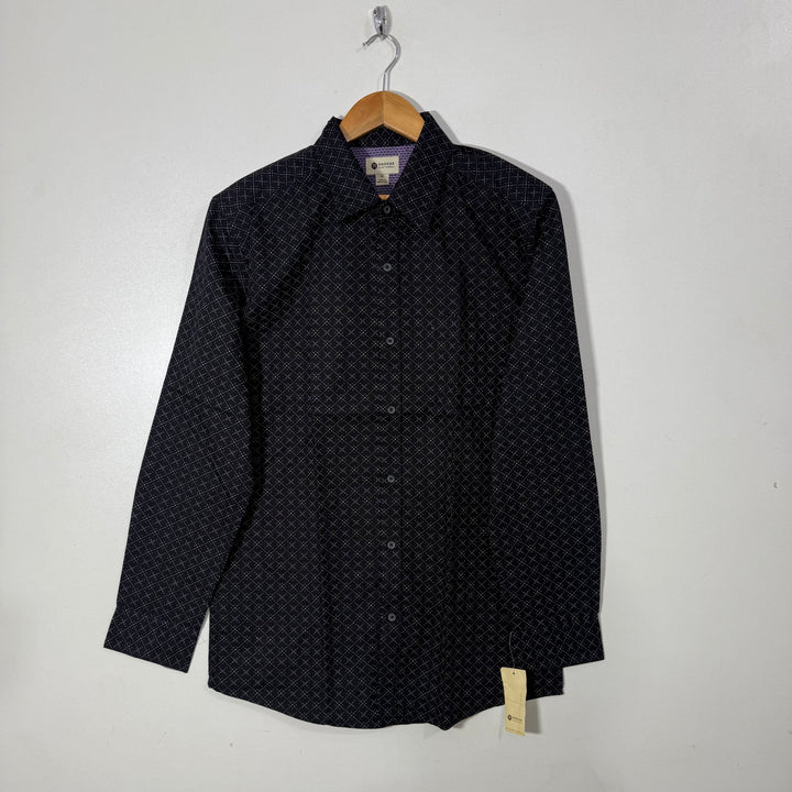 HAGGAR RINTED COTTON SHIRT BRAND NEW